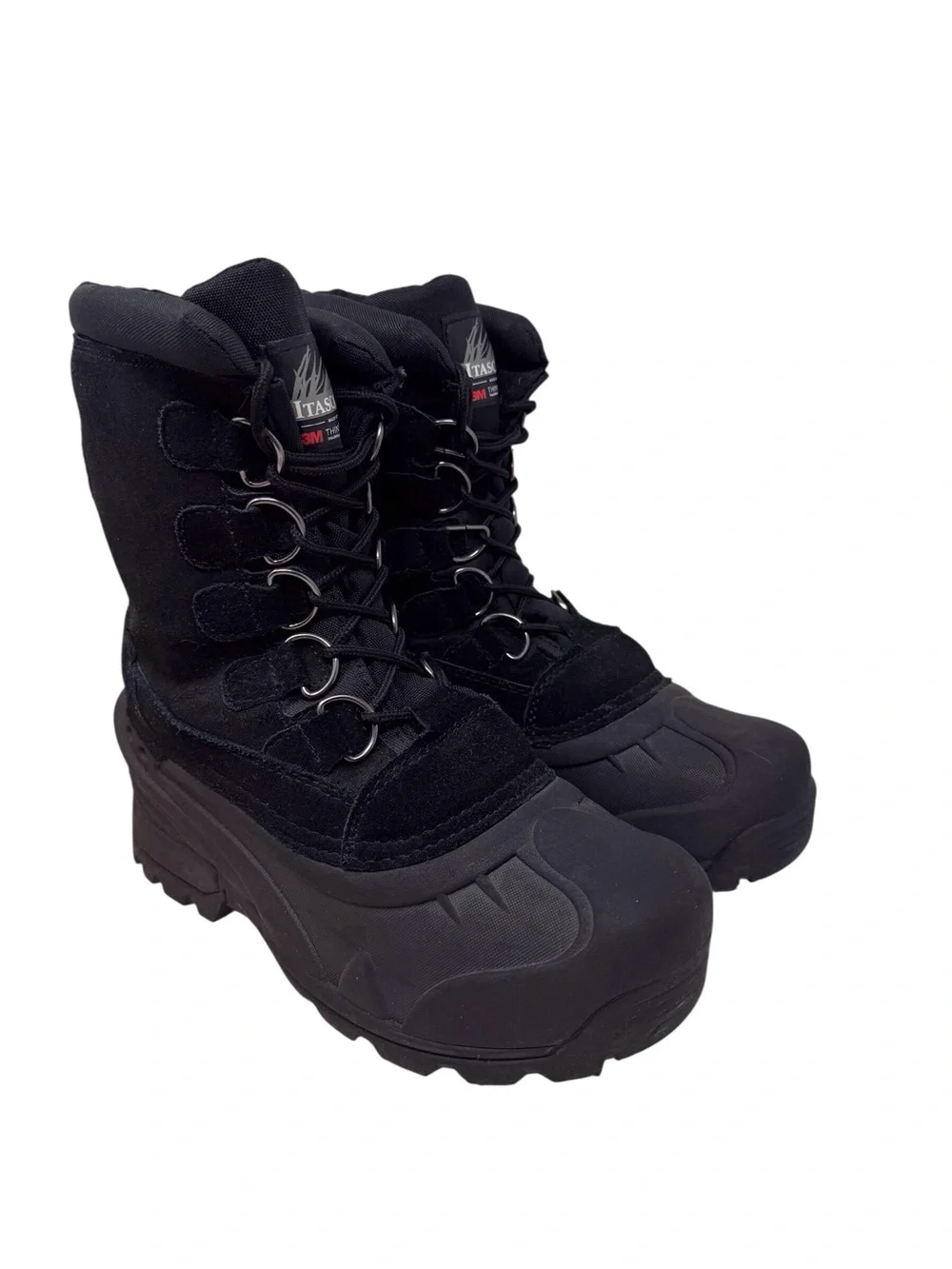 Itasca Cedar II Black leather winter snow boots 6542845 men’s size 7 EUC